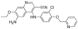 6-amino-4-[3-chloro-4-(2-pyridylmethoxy)anilino]-7-ethoxy-qu