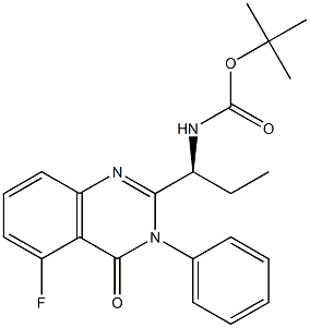 Carbamic acid,[(1S)-1-(5-fluoro-3,4-dihydro-4-oxo-3-phenyl-2